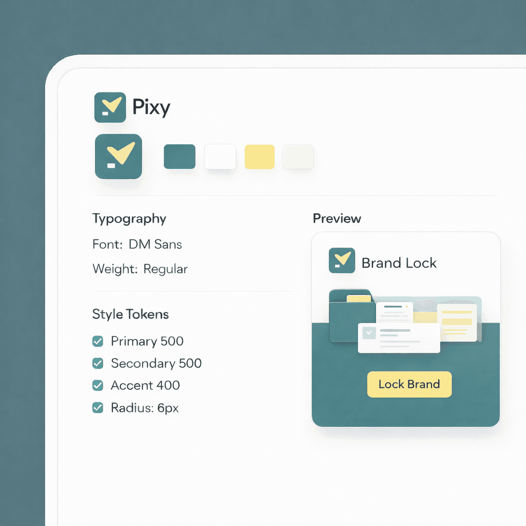 Locked to your brand, every time.